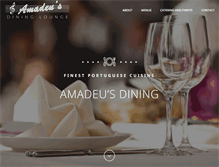 Tablet Screenshot of amadeusdining.com